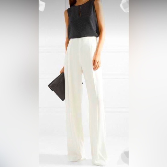 CHANEL Pants - CHANEL High Rise/Wide Leg Trouser